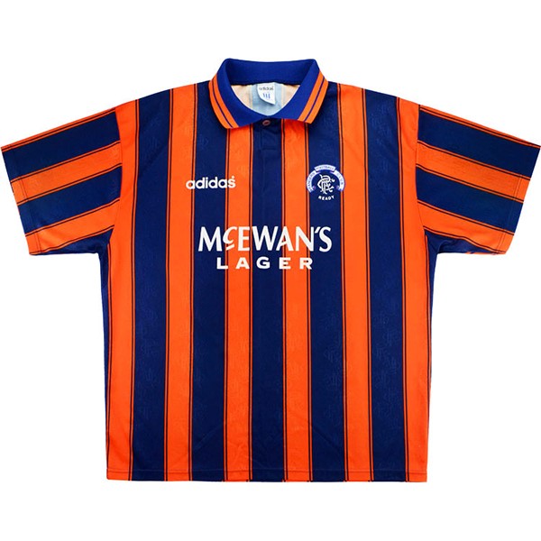 Maillot Football Rangers Exterieur Retro 1993 1994 Orange